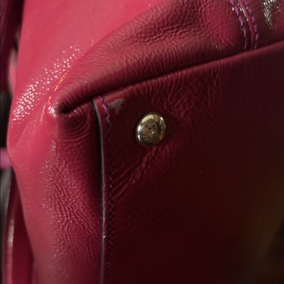 Gucci Soho Patent Leather Top Handle Bag Fuchsia Pink Interlocking G - Picture 8 of 14